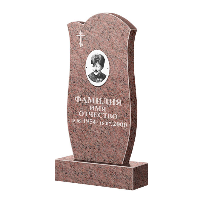 Памятники из цветного гранита в Иваново | Памятник из гранита Розалия Pink ФГЦ-039