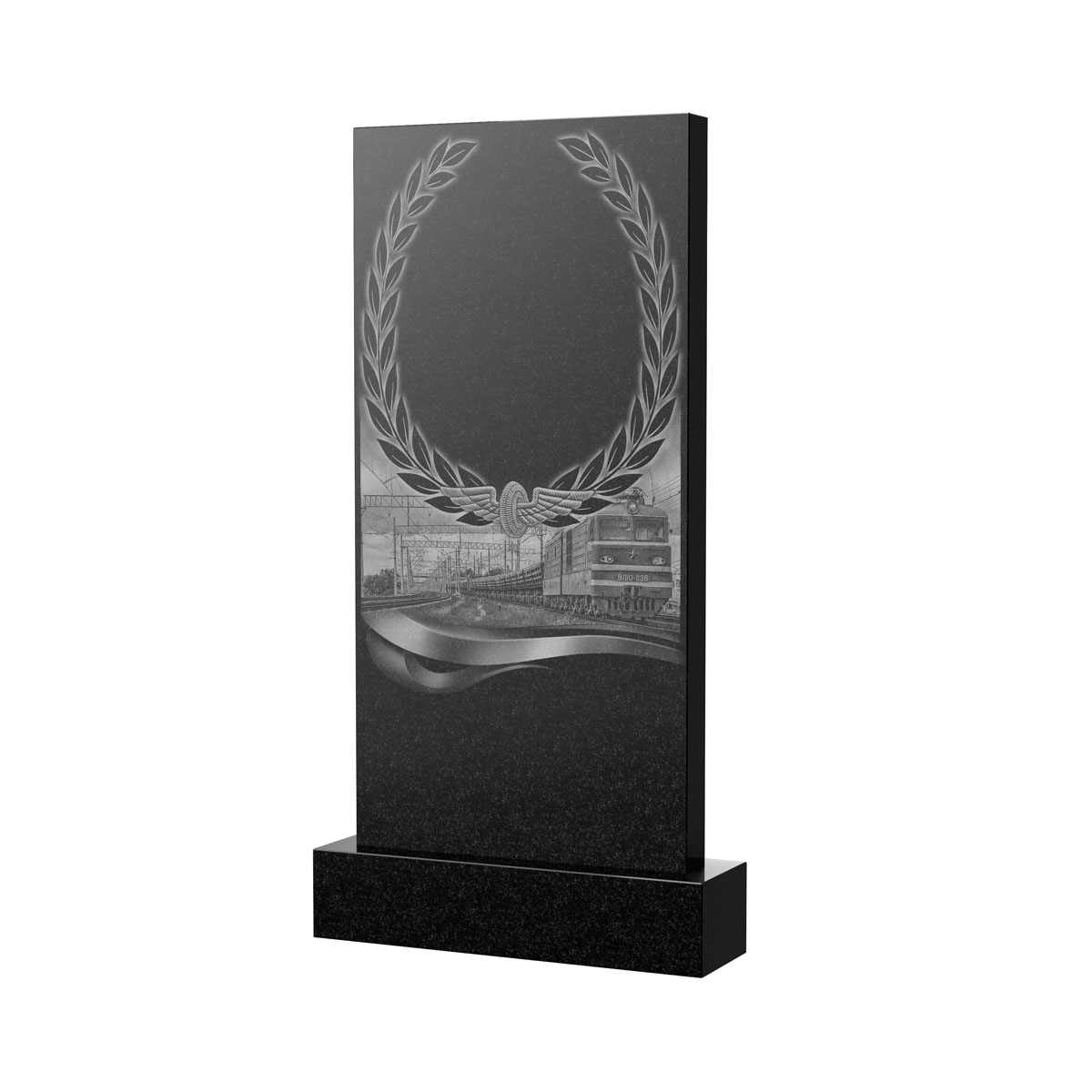 Художественное оформление памятника в Иваново | Художественное оформление на гранитную стелу, рисунок ВХО-054