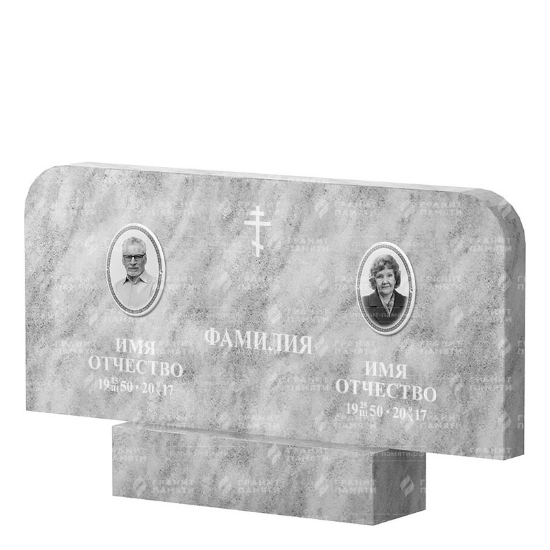 Памятники из мрамора в Иваново | Двойной мраморный памятник ФМ-254