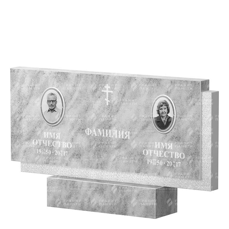 Памятники из мрамора в Иваново | Двойной мраморный памятник ФМ-132